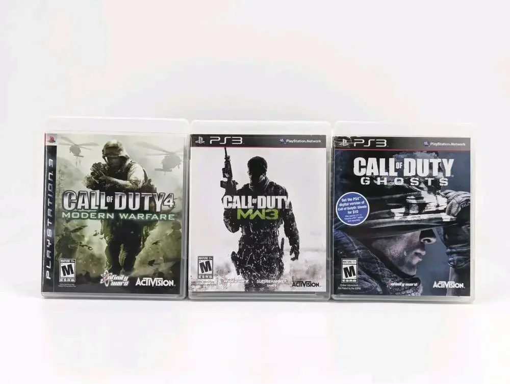 PS3 PlayStation 3 Call of Duty Ghosts MW3 & Modern Warfare 3 Game Lot Tested